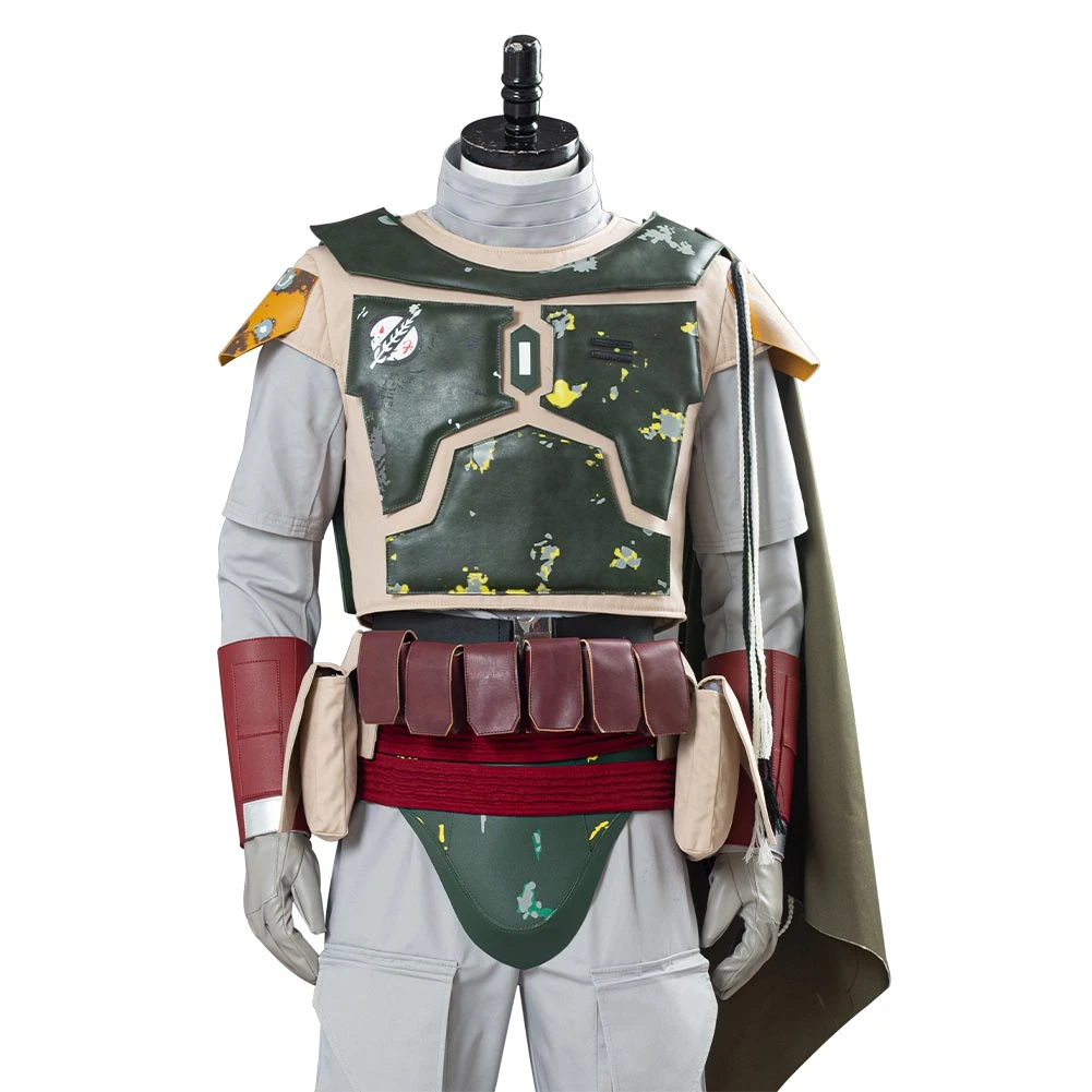 Star Wars Boba Fett Uniforme Halloween Carnaval Cosplay Costume 9 Star Wars Boba Fett Uniforme Halloween Carnaval Cosplay Costume – Image 7