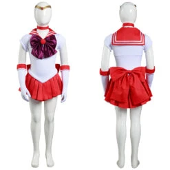 Sailor Moon Sailor Mars Hino Rei Enfant Cosplay Costume 19 Sailor Moon Sailor Mars Hino Rei Enfant Cosplay Costume -Newcossky 3cad8459552f60eb101cadc6d963a64d