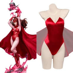 Wanda Vision Scarlet Witch Wanda Maillots De Bain Cosplay-Cossky