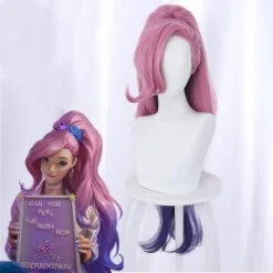 League Of Legends KDA Seraphine Cosplay Perruque