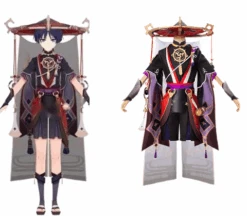 Genshin Impact Fatui Scaramouche Cosplay Costume