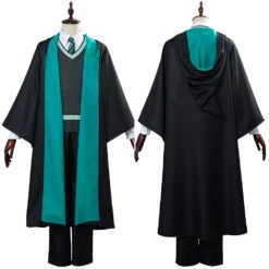 Harry Potter Uniforme Scolaire Slytherin Robe Cape Tenue Halloween Carnaval Cosplay Costume -Newcossky 4df494da96e70c27986c499005b4c511