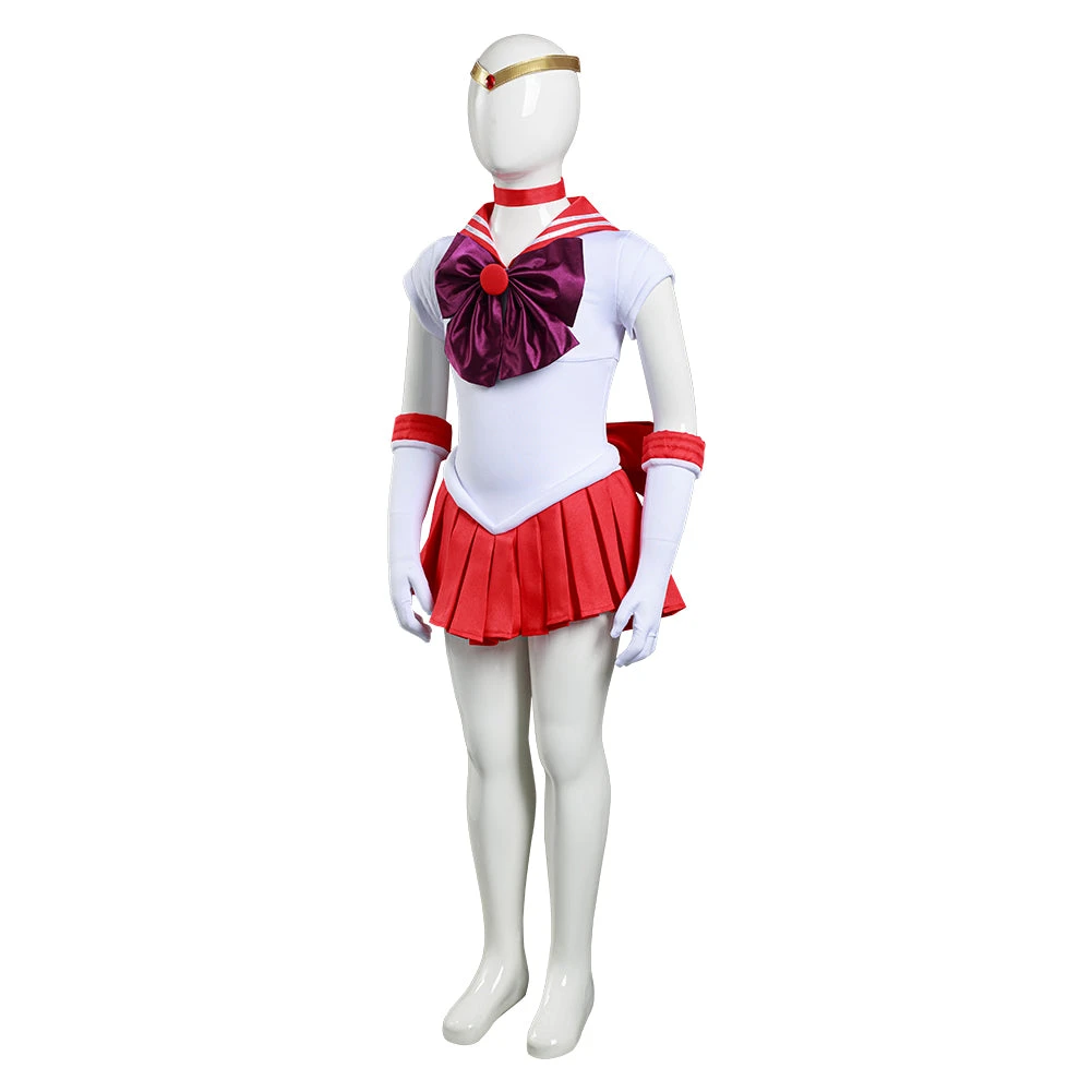 Sailor Moon Sailor Mars Hino Rei Enfant Cosplay Costume 4 Sailor Moon Sailor Mars Hino Rei Enfant Cosplay Costume – Image 2