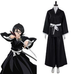 Bleach Kuchiki Rukia Kimono Cosplay Costume