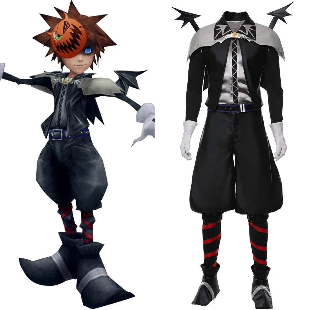 Kingdom Hearts Halloween Vampire Sora Cosplay Costume 3 Kingdom Hearts Halloween Vampire Sora Cosplay Costume