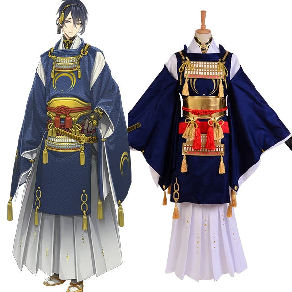 Touken Ranbu Mikazuki Munechika Uniforme Cosplay Costume 3 Touken Ranbu Mikazuki Munechika Uniforme Cosplay Costume