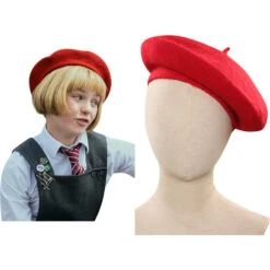 Film Matilda, La Comédie Musicale Hortensia Chapeaux Rouge Cosplay Accessoire