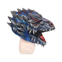 Accessoires House Of The Dragon Dragon Masque En Latex Mascarade De Casques Fête Halloween -Newcossky 60096 4