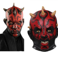 Star Wars: Darth Maul Masque En Latex Cosplay Costume