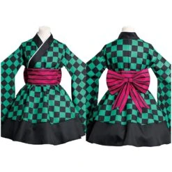 Demon Slayer Kimetsu No Yaiba Kamado Tanjirou Lolita Robe Cosplay Costume