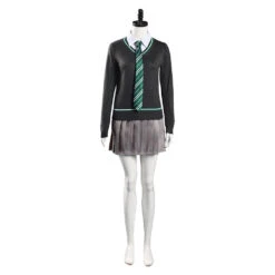Harry Potter Slytherin Serpentard Tenue Femme Cosplay Costume -Newcossky 84f80cef0fcc8d36122c7fa6c9886bb9