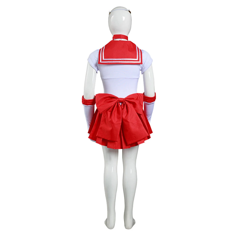 Sailor Moon Sailor Mars Hino Rei Enfant Cosplay Costume 5 Sailor Moon Sailor Mars Hino Rei Enfant Cosplay Costume – Image 3