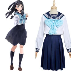 Akebi-chan No Seirāfuku Komichi Akebi Cosplay Costume