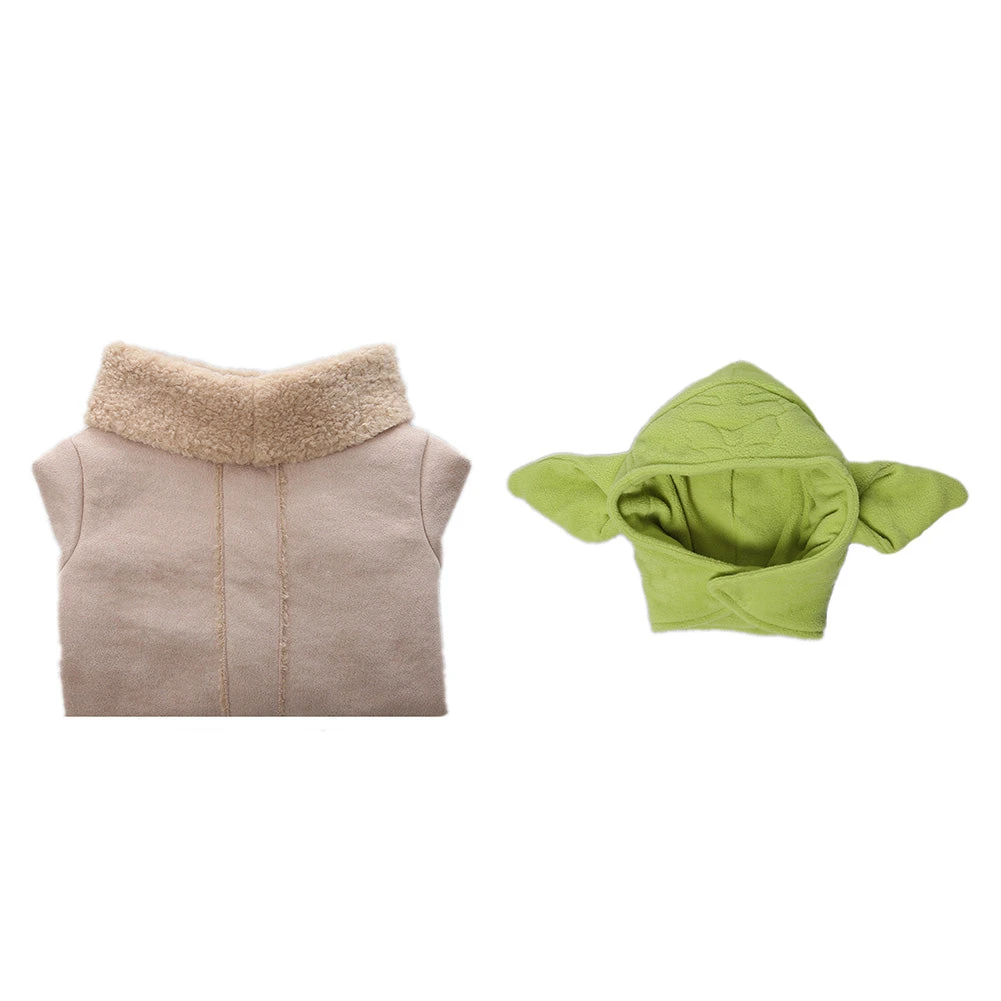 Star Wars The Mandalorian Baby Yoda Bébé Enfant Cosplay Costume 12 Star Wars The Mandalorian Baby Yoda Bébé Enfant Cosplay Costume – Image 10