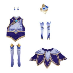 LoL League Of Legends Luxanna Cosplay Costume -Newcossky 9fb0245b7639c9993822d5e8fbacff5a