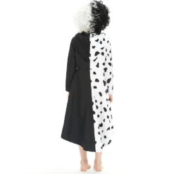 Enfant 2021 Cruella Robe Noire & Blanche Enfant Cosplay Costume -Newcossky Enfant2021CruellaRobeNoire BlancheEnfantCosplayCostume 5