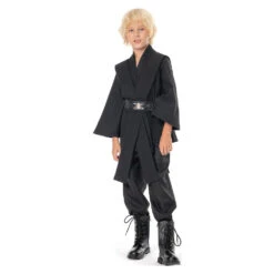 Enfant Star Wars Anakin Skywalker Noir Cosplay Costume Version D'enfant
