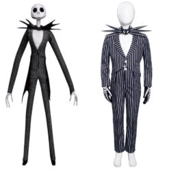 Enfant The Nightmare Before Christmas L'Étrange Noël De Monsieur Jack Jack Skellington Cosplay Costume Halloween