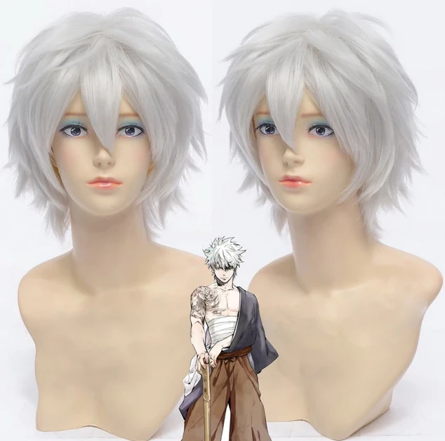 Gintama Sakata Gintoki Cosplay Perruque 3 Gintama Sakata Gintoki Cosplay Perruque