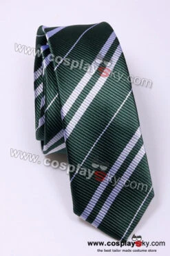 Harry Potter Cravates 4 Couleurs Cosplay Accessoire -Newcossky Harry Potter Slytherin Green Silver Tie