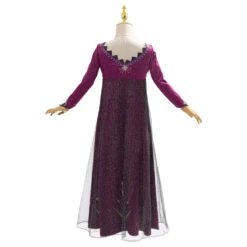La Reine Des Neiges Frozen Elsa Robe Pourpre Robe Enfant Cosplay Costume -Newcossky LaReinedesneigesFrozenElsaRobePourpreRobeEnfantCosplayCostume 3