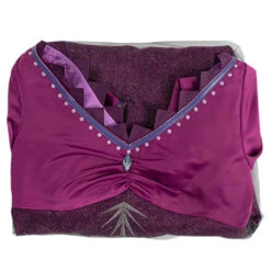 La Reine Des Neiges Frozen Elsa Robe Pourpre Robe Enfant Cosplay Costume -Newcossky LaReinedesneigesFrozenElsaRobePourpreRobeEnfantCosplayCostume 8