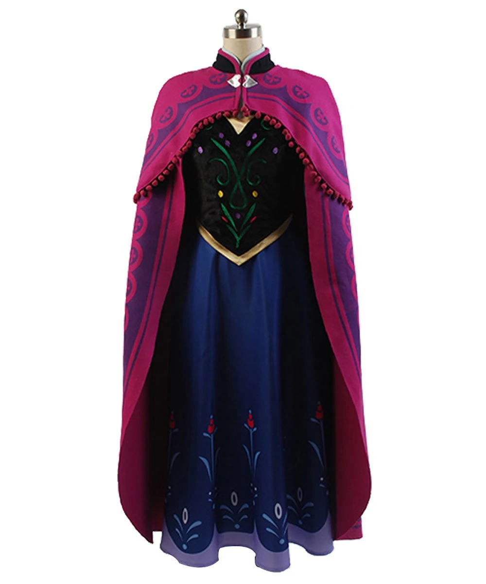 La Reine Des Neiges Princesse Anna Cosplay Costume 3 La Reine Des Neiges Princesse Anna Cosplay Costume