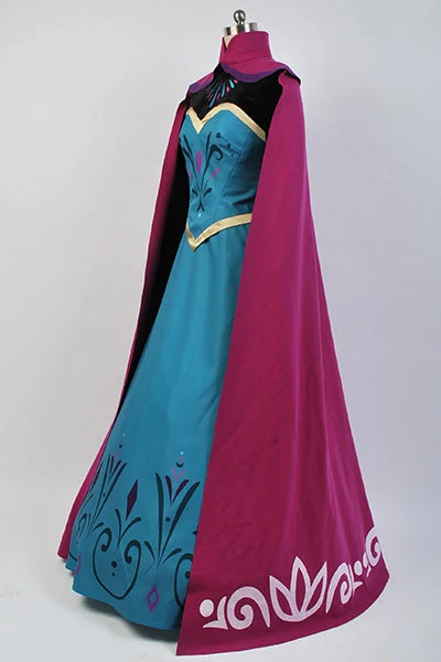 La Reine Des Neiges 1 Frozen 1 Elsa Robe De Couronnement Cosplay Costume – Image 2