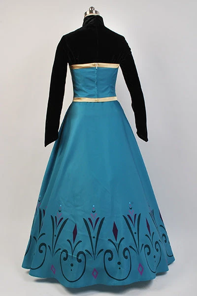 La Reine Des Neiges 1 Frozen 1 Elsa Robe De Couronnement Cosplay Costume – Image 9