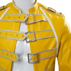 Queen Freddie Mercury Veste Jaune Cosplay Costume -Newcossky Queen Freddie Mercury Veste Jaune Cosplay Costume 5