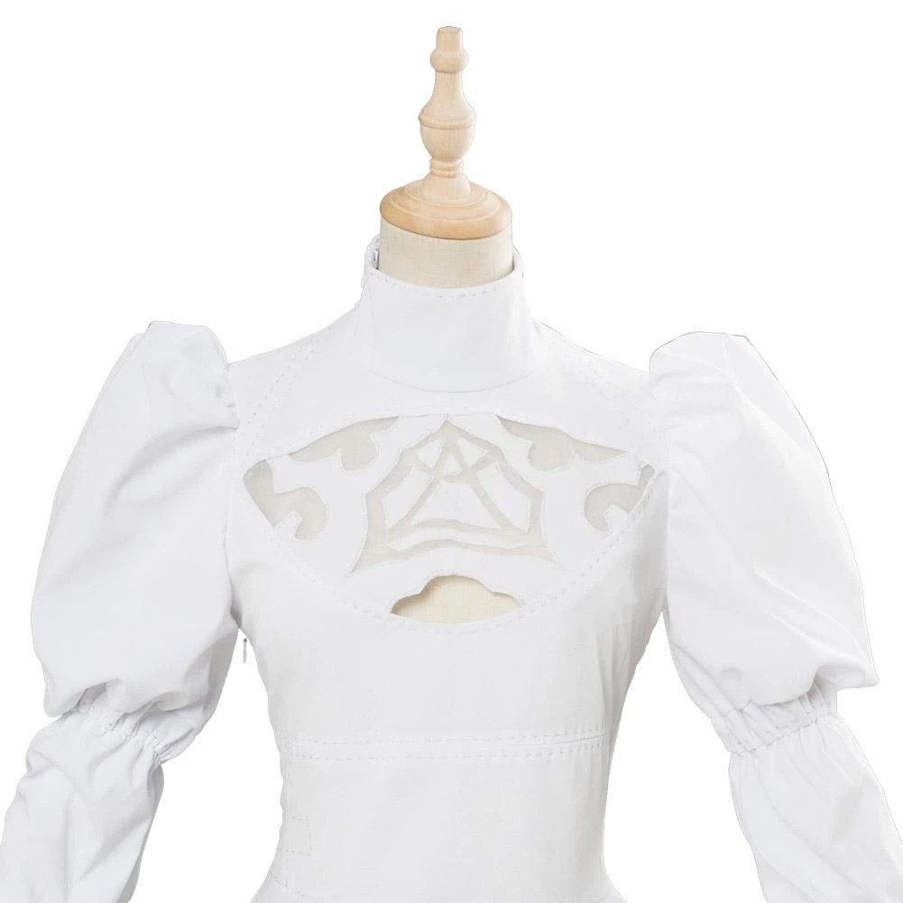 SoulCalibur VI 2B Robe Robe Blanche Cosplay Costume – Image 6