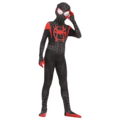 Spider-Man Into The Spider-Verse Spiderman Costume Enfant Cosplay Costume 8 Spider-Man Into The Spider-Verse Spiderman Costume Enfant Cosplay Costume -Newcossky Spider Man Into the Spider Verse Spiderman Costume Enfant Cosplay Costume 3