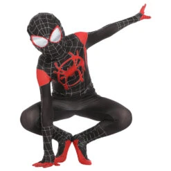 Spider-Man Into The Spider-Verse Spiderman Costume Enfant Cosplay Costume 9 Spider-Man Into The Spider-Verse Spiderman Costume Enfant Cosplay Costume -Newcossky Spider Man Into the Spider Verse Spiderman Costume Enfant Cosplay Costume 4