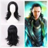 Thor Film Loki Perruque Noire Cosplay Perruque -Newcossky Thor Film Loki Perruque Noire Cosplay Perruque