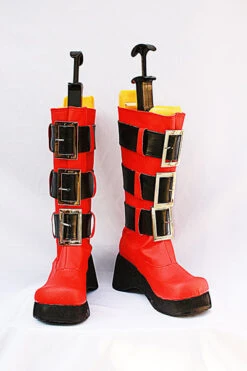 Togainu No Chi Rin Bottes Rouges Cosplay Chaussures