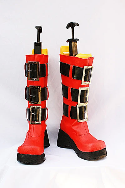 Togainu No Chi Rin Bottes Rouges Cosplay Chaussures