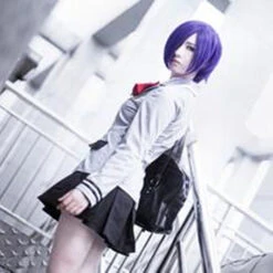 Tokyo Ghoul Touka Kirishima Uniforme Scolaire Cosplay Costume -Newcossky Tokyo Ghoul Touka Kirishima Uniforme Scolaire Cosplay Costume 6