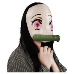 Demon Slayer Kimetsu No Yaiba Kamado Nezuko Cosplay Masque -Newcossky a01c8d58bc11b8ffc80770b91586d935