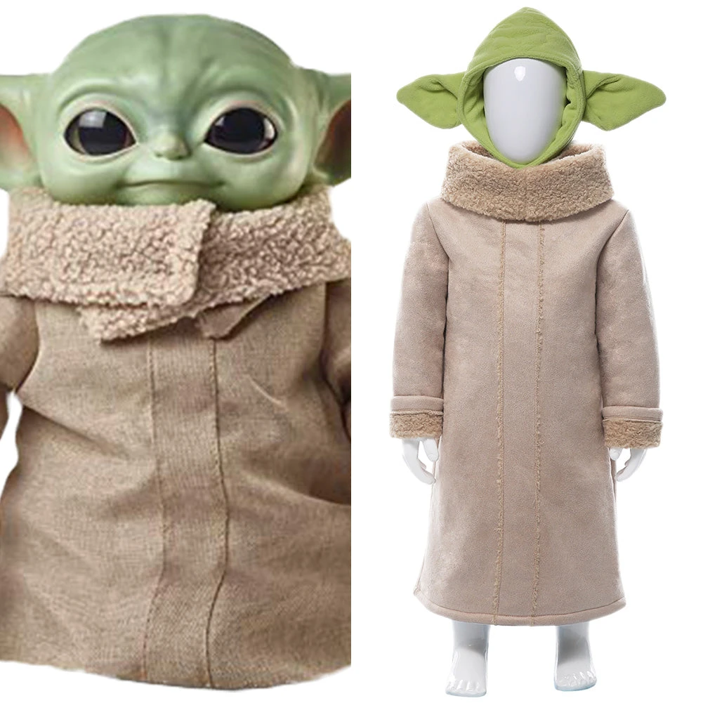 Star Wars The Mandalorian Baby Yoda Bébé Enfant Cosplay Costume 3 Star Wars The Mandalorian Baby Yoda Bébé Enfant Cosplay Costume