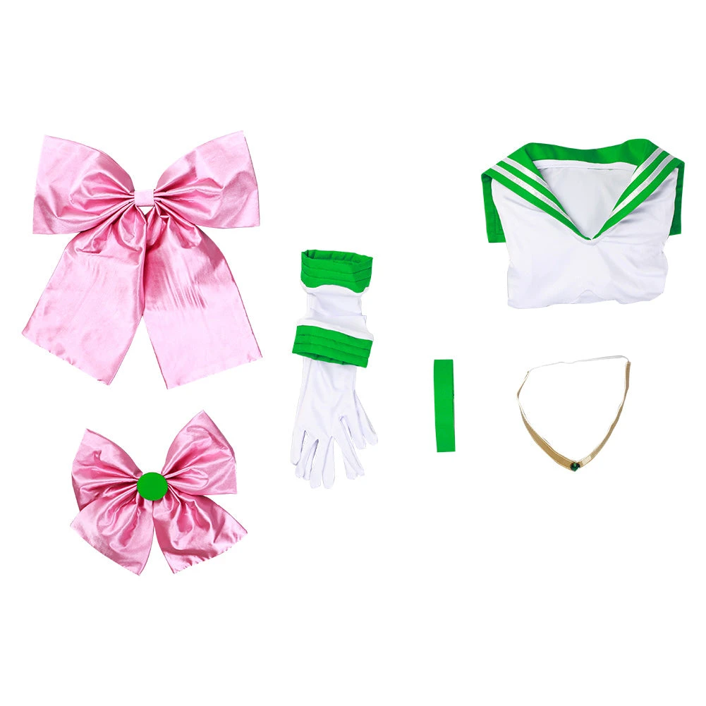 Sailor Moon Kino Makoto Sailor Jupiter Enfant Cosplay Costume 10 Sailor Moon Kino Makoto Sailor Jupiter Enfant Cosplay Costume – Image 8