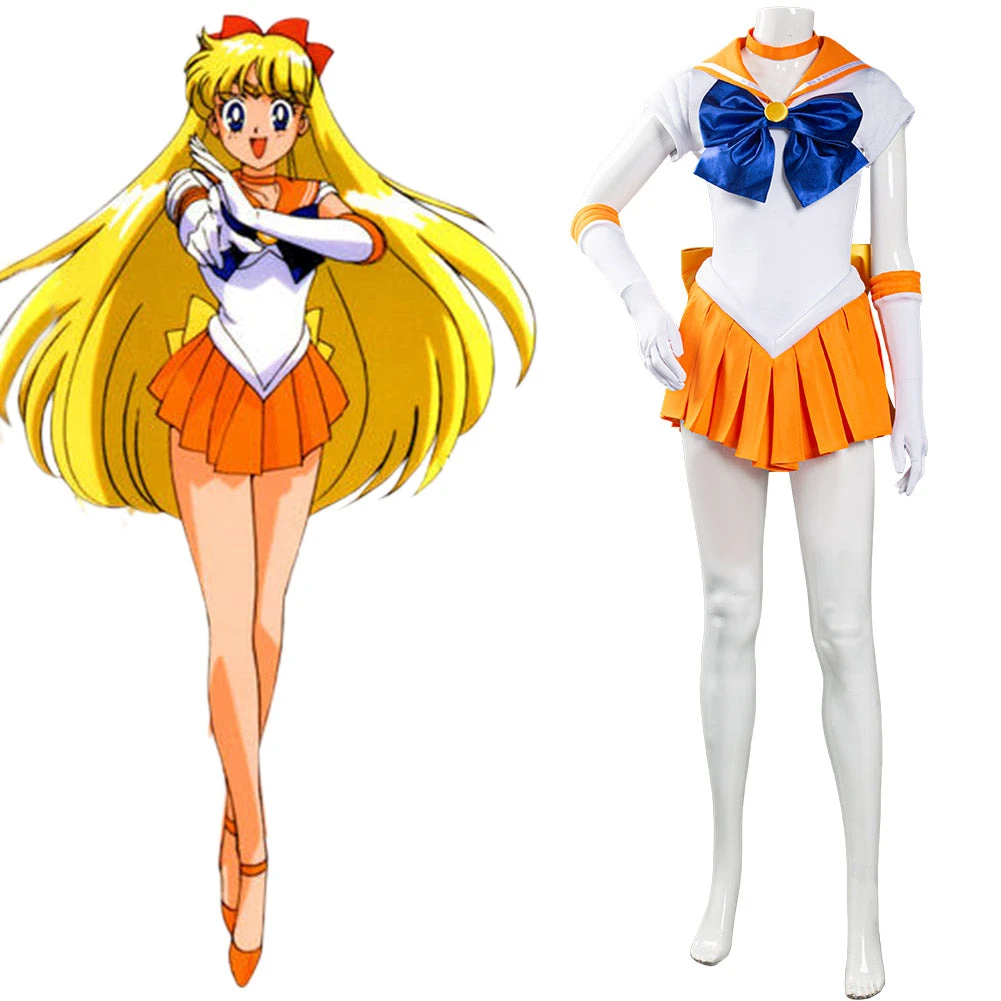 Sailor Moon Minako Aino Uniforme Halloween Carnaval Cosplay Costume 3 Sailor Moon Minako Aino Uniforme Halloween Carnaval Cosplay Costume