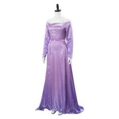 La Reine Des Neiges Frozen 2 Elsa Robe Violet Cosplay Costume -Newcossky b876b563c4e77fe85343b118a6f1ac34