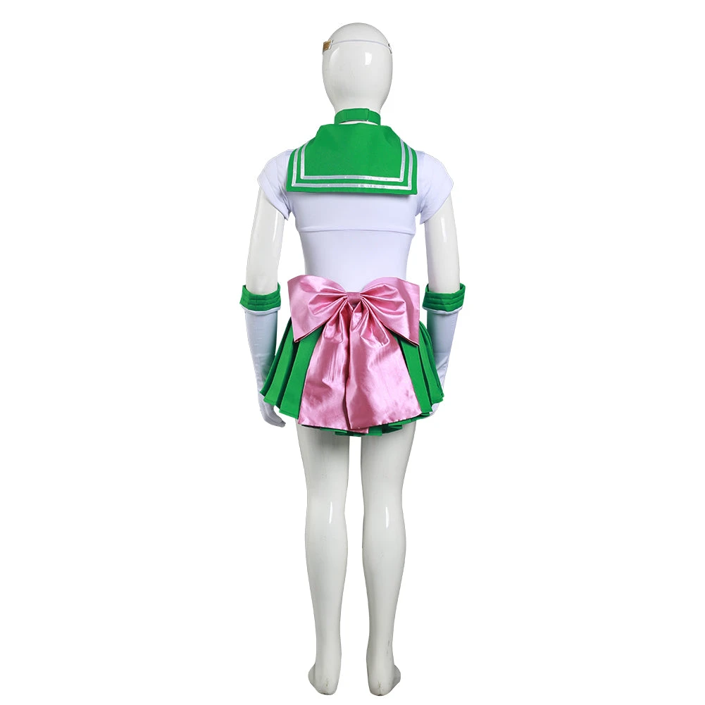 Sailor Moon Kino Makoto Sailor Jupiter Enfant Cosplay Costume 5 Sailor Moon Kino Makoto Sailor Jupiter Enfant Cosplay Costume – Image 3