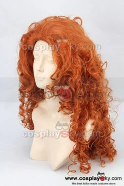 Rebelle Princesse Merida Cosplay Perruque 9 Rebelle Princesse Merida Cosplay Perruque -Newcossky brave princess merida orange curly wig cosplay heat resistant 4 3