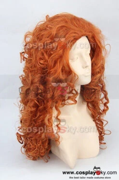 Rebelle Princesse Merida Cosplay Perruque 11 Rebelle Princesse Merida Cosplay Perruque -Newcossky brave princess merida orange curly wig cosplay heat resistant 5 3