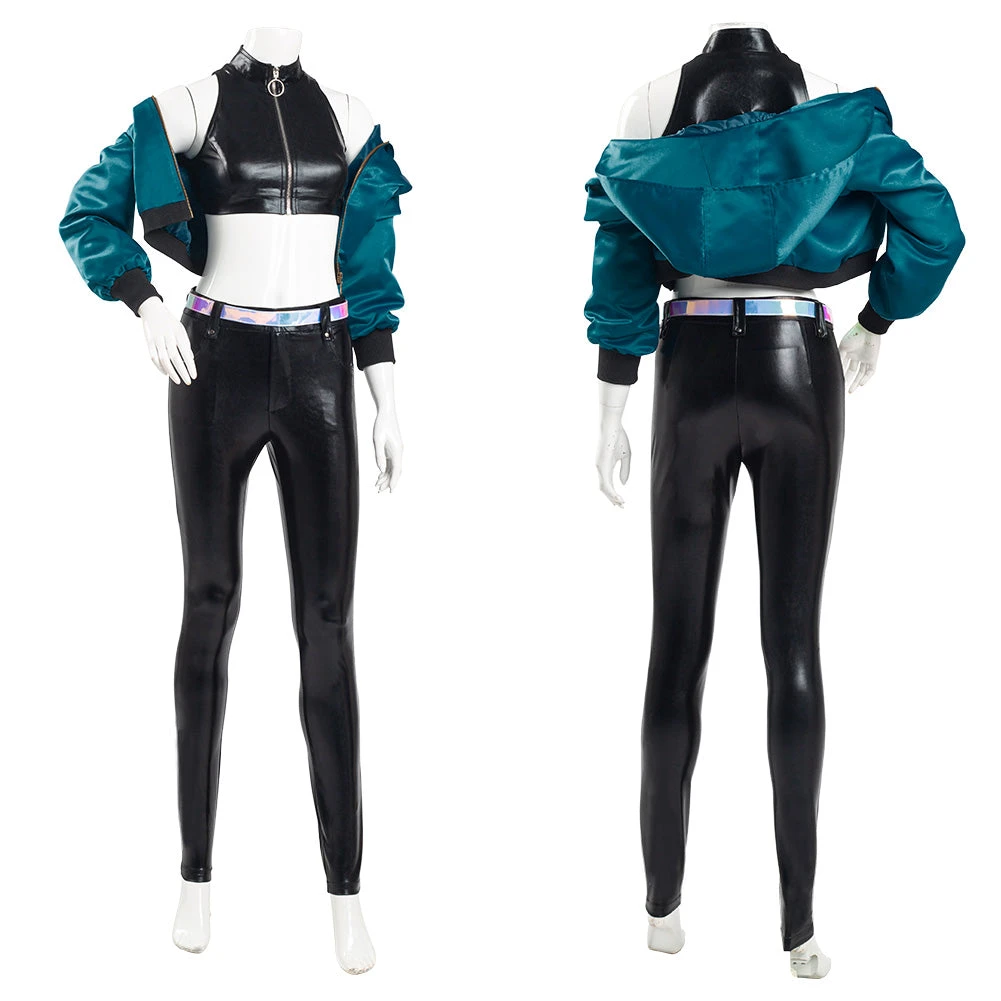 League Of Legends LOL KDA Kaisa Pantalon Manteau Halloween Carnaval Cosplay Costume 5 League Of Legends LOL KDA Kaisa Pantalon Manteau Halloween Carnaval Cosplay Costume – Image 3