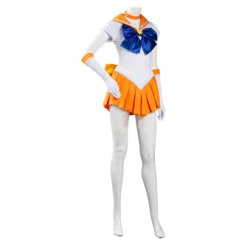 Sailor Moon Minako Aino Uniforme Halloween Carnaval Cosplay Costume 7 Sailor Moon Minako Aino Uniforme Halloween Carnaval Cosplay Costume – Image 5