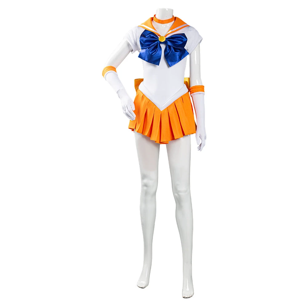Sailor Moon Minako Aino Uniforme Halloween Carnaval Cosplay Costume 5 Sailor Moon Minako Aino Uniforme Halloween Carnaval Cosplay Costume – Image 3
