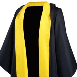 Harry Potter Poufsouffle Hufflepuff Robe Cape Cosplay Costume -Newcossky f5b139a3bfacfd13f6e441b93e935849