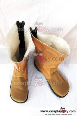 Final Fantasy 7 Aerith Botte Brune Cosplay Chaussures -Newcossky final fantasy 7 aerith cosplay boots brown 1
